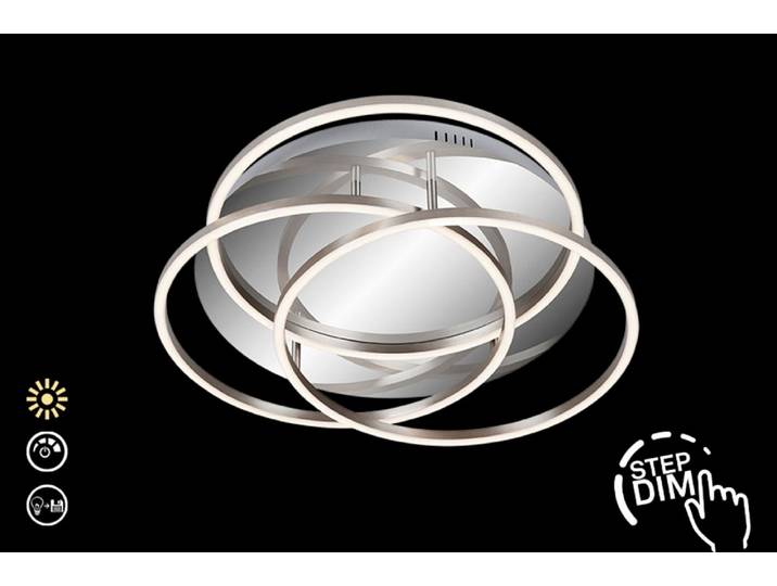 BRILONER LEUCHTEN LED Deckenleuchte FRAME , silber (weiß, neutral), Leuchten, LED Deckenleuchte
