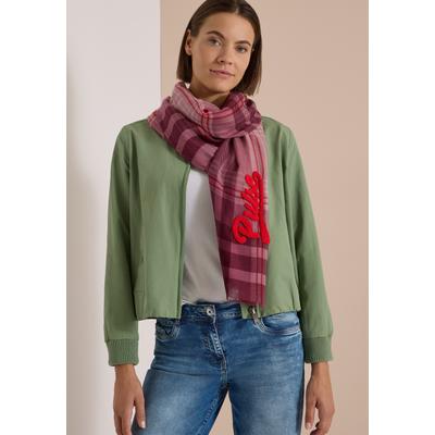 Schal CECIL, Damen, Gr. onesize, rosa (velvet rose), Stoff, 100% Modal, kariert, Modetücher Schal, mit Karomuster