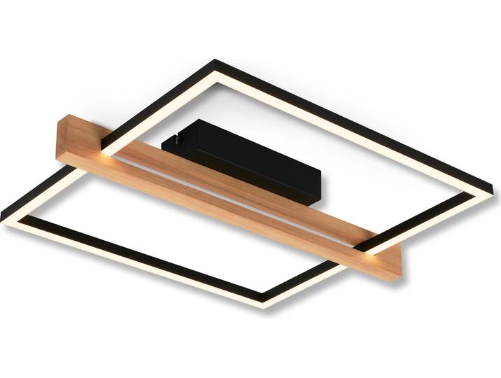 LED Deckenlampe Holz LED Deckenleuchte Wohnzimmer Dimmbar Schlafzimmer Flur