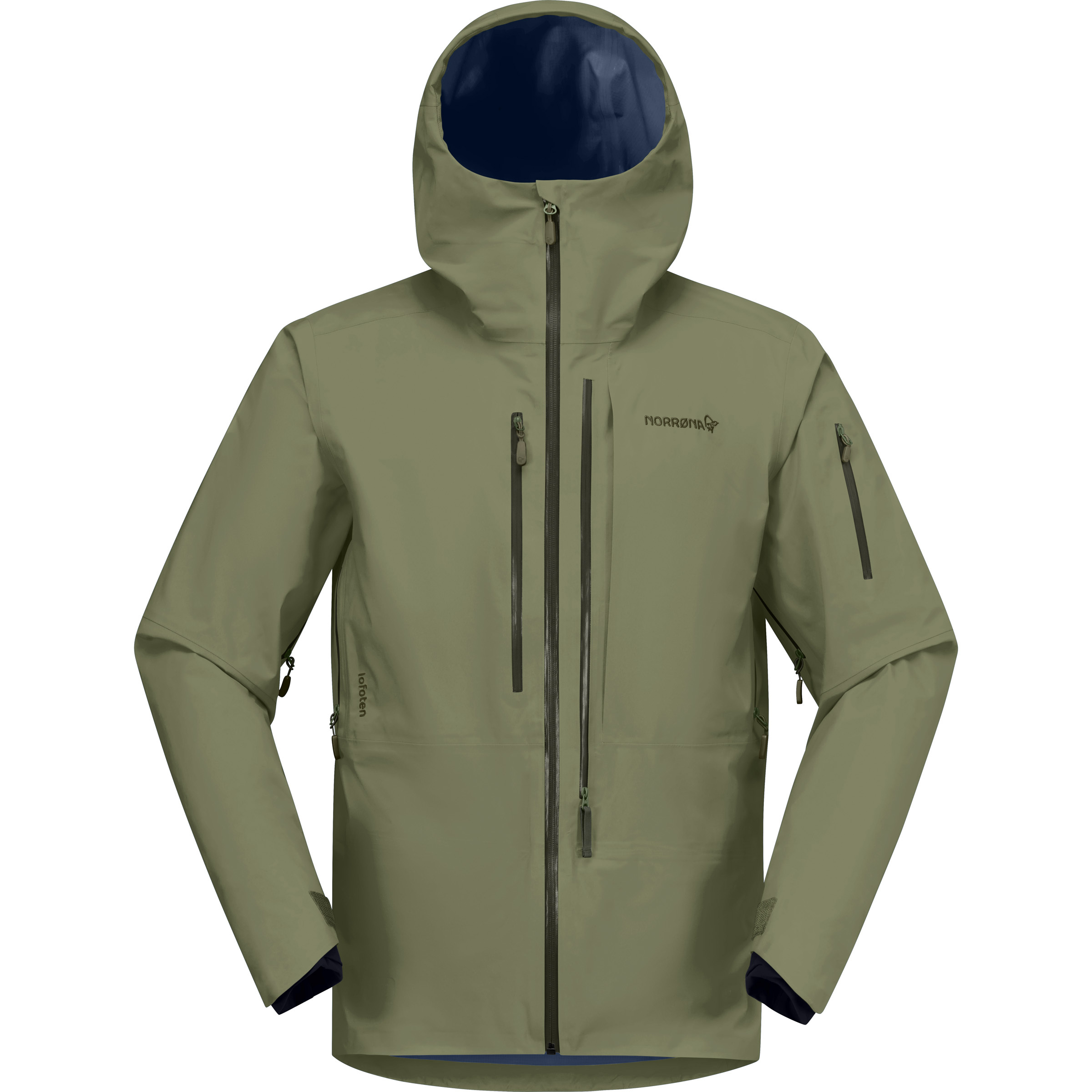 Norrona Lofoten GTX Pro Herren Regenjacke oliv Größe L Bergsteigen | Freeride | Skifahren Winddicht Wasserabweisend