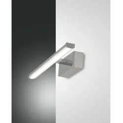 Fabas Luce LED Bad-Wandleuchte / Spiegelleuchte NALA, IP44, 30cm, 6W 3000K 700lm, Chrom FAB-3361-21-138