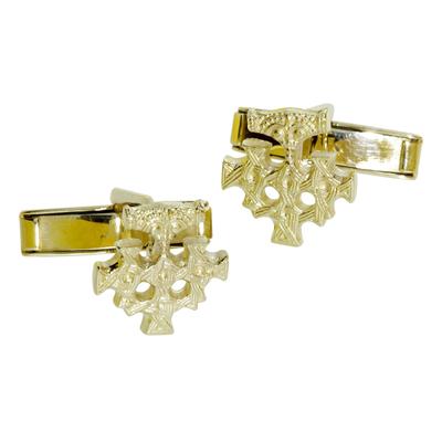 Manschettenknöpfe OSTSEE-SCHMUCK "Ostsee-Schmuck Manschettenknöpfe Hiddensee", gelb, Manschettenknöpfe, Herren, Silber 925 (Sterlingsilber)