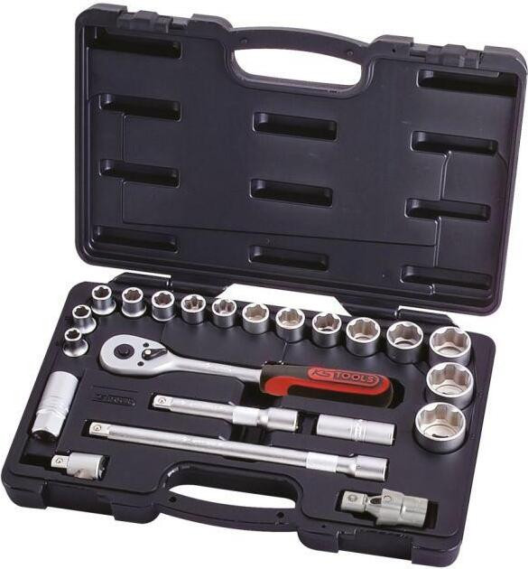 KSTOOL 22-delige set doppen en accessoires 1/2", 10 tot 32 mm, 911.0622