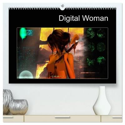Digital Woman (hochwertiger Premium Wandkalender 2027 DIN A2 quer), Kunstdruck in Hochglanz