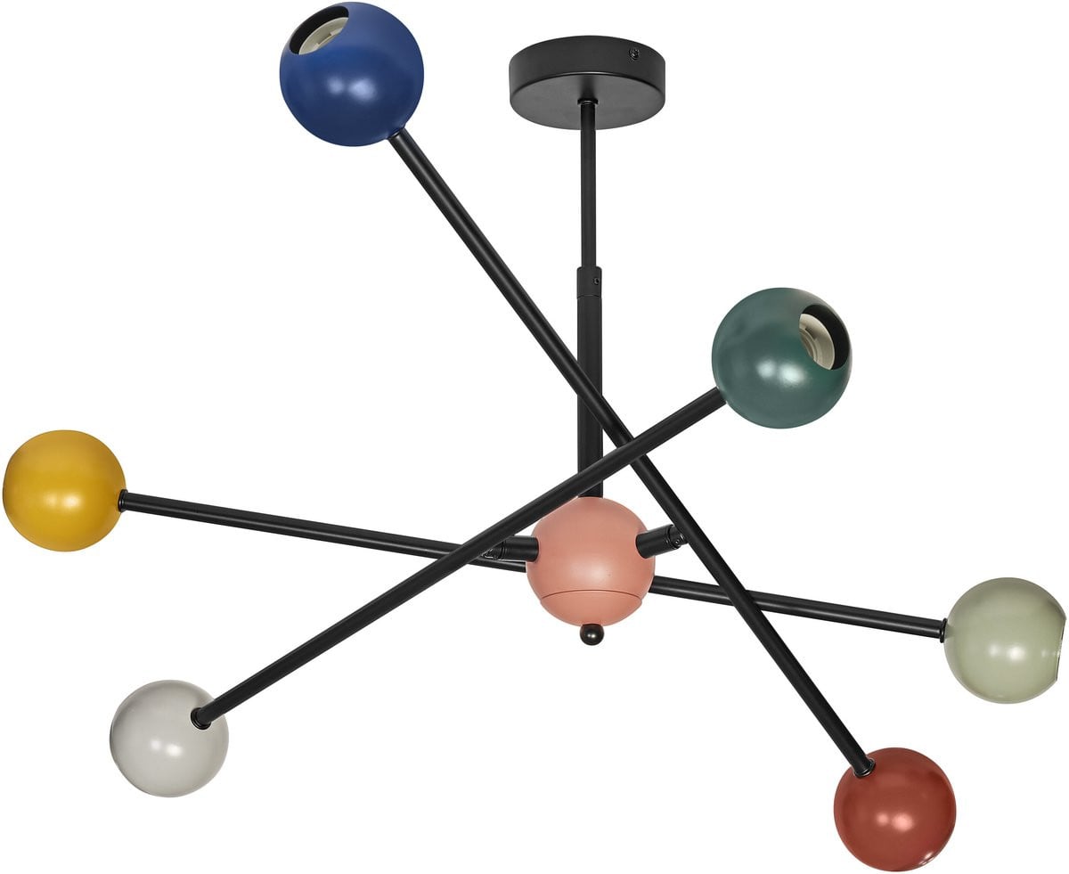 Osram Decor Bubble decoratieve hanglamp met bolvormige elementen, 6 x E27, metaal, veelkleurig
