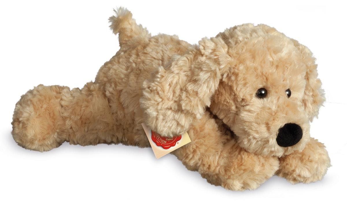 Teddy-Hermann Schlenkerhund knuffel beige 28 cm