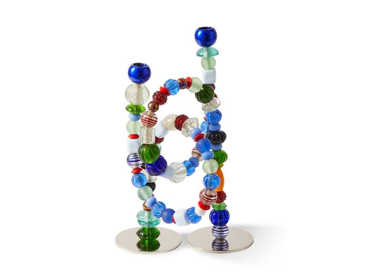 Grosser Design Kerzenständer „Beads“ Multicolor Pols Potten