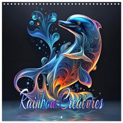 Rainbow Creatures (Wall Calendar 2026 12 × 12 Inch) CALVENDO 12 Month Wall Calendar