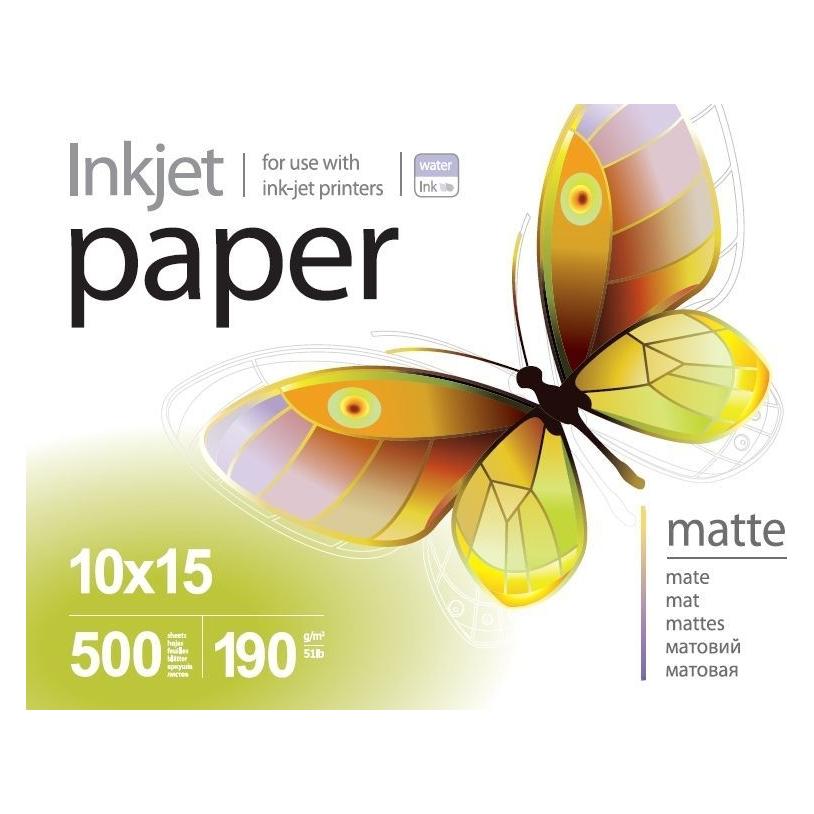 Colorway Office supplies PrintPro Matte Photo Paper, 190g/m, 10x15, 500pcs. (190 g/m², 10x15) (ColorWay)