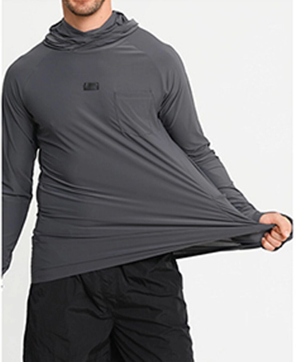 INF Schnelltrocknendes UV-Schutz Wasser-Sport-Shirt - Nylon-Spandex Sonnen-Shirt für Angeln, Surfen & Schnorcheln L