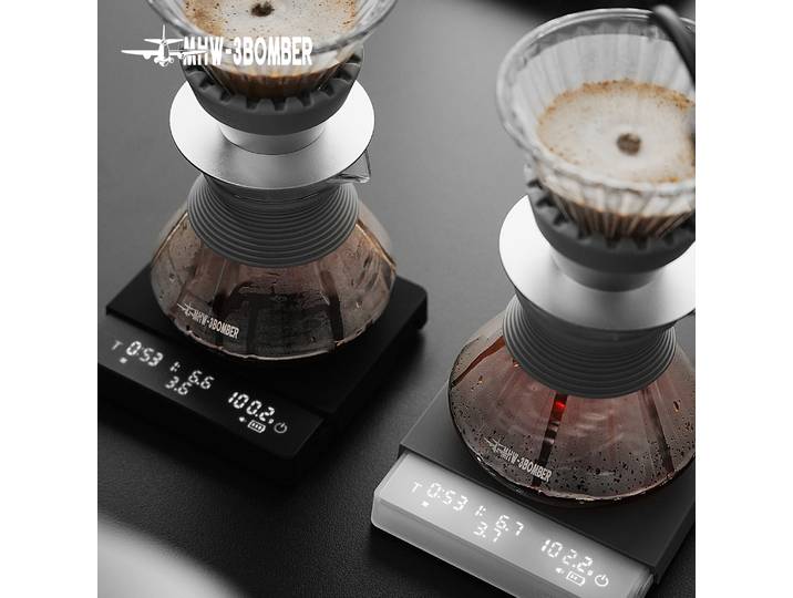 Balance à café numérique MHW-3BOMBER Cube 3.0, minuteur, haute précision 0,1g, balance intelligente pour la préparation du café, rechargeable, outil pour barista