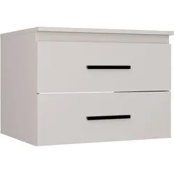 Waschtischunterschrank NEL 60 UC hängend Badezimmer 2 Schubladen KASCHMIR BEIGE