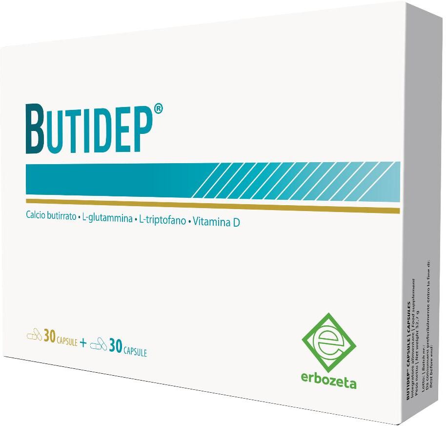 ERBOZETA SpA BUTIDEP, 30 capsule bianche e 30 capsule azzurre