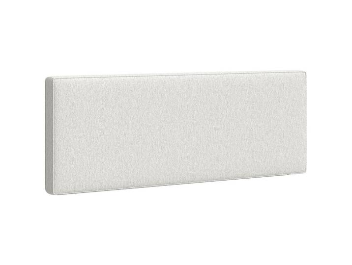 Homcom Kopfteil Polyester Eukalyptusholz Cremeweiß, 10x60x160 cm, Bett-Kopfteile