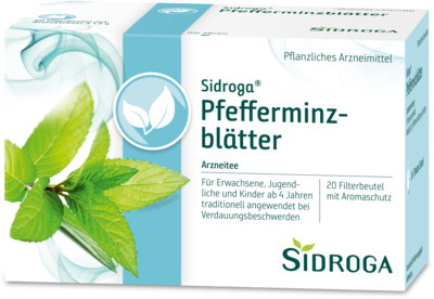 Uriach Germany GmbH SIDROGA Pfefferminzblätter Tee Filterbeutel 20X1.5 g 02094293
