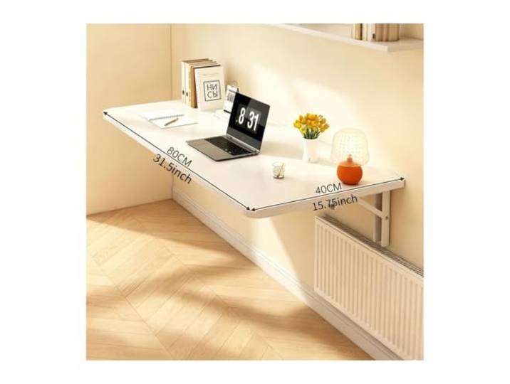 LTYKNGH Klapptisch Wand Wandmontierter Klapptisch Antifouling-Panel, Schreibtisch, Flur, Konsole, Eingangsbereich(White M)