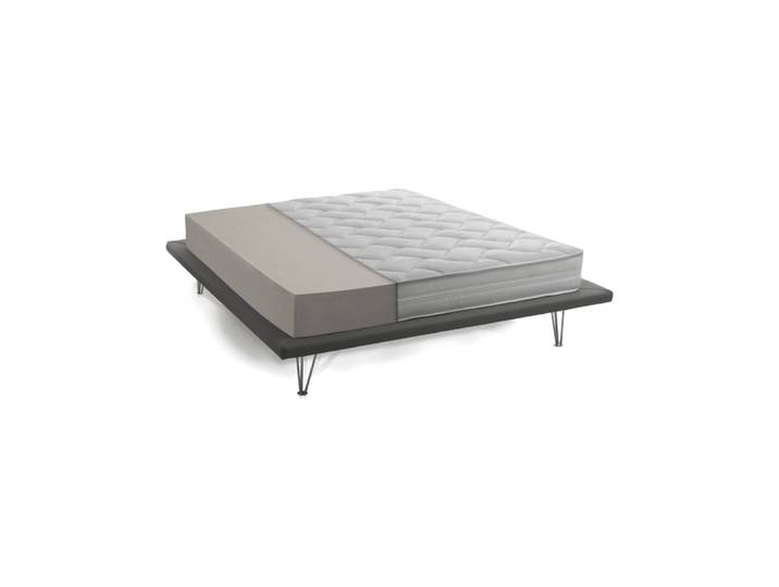 Matelas simple en tissu blanc 80x200 cm