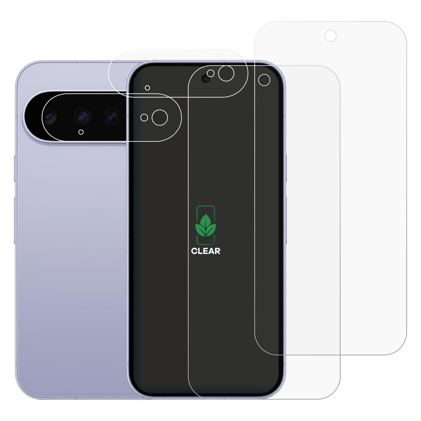 ScreenLeaf Schutzfolie für Google Pixel 11 (Display+Kamera) Displayschutz Display Schutz Folie Klar (2 Stk., Google Pixel 11) (6164334)