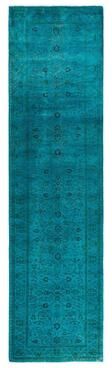 Overton "Contemporary Overdyed Wool Hand Knotted Runner - 2' 8"" x 10' 4"""