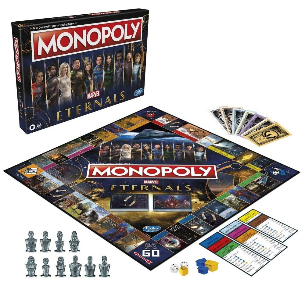 Monopoly bordspel Marvel-editie: The Eternals