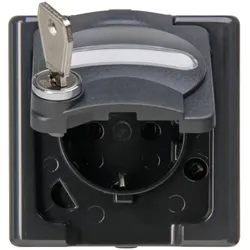 Kopp 104215005 BLUE ELECTRIC-Schutzkontakt-Steckdose