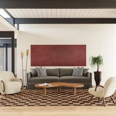 Nuloom Quince Checkered Wool Area Rug