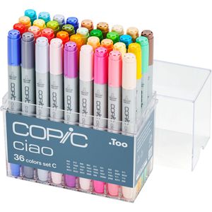 COPIC Layoutmarker Ciao Set C, farbig sortiert, 36 Stück