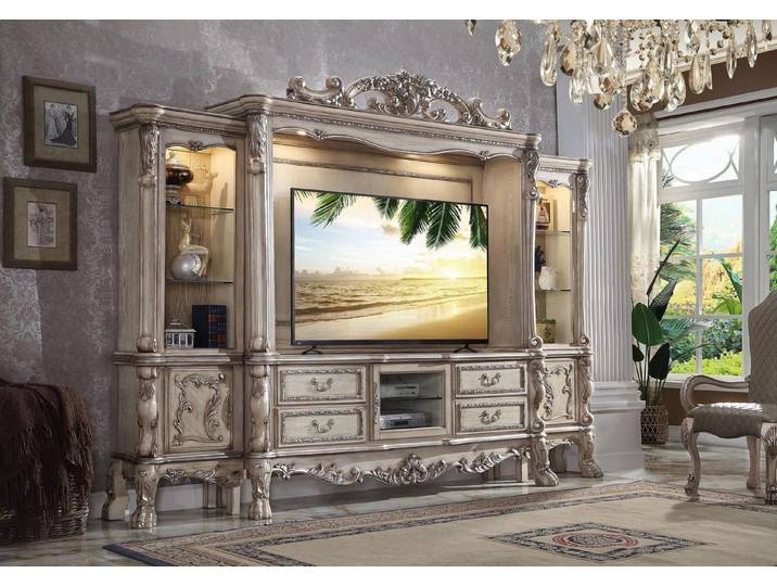 Xlmoebel Wohnwand Vitrine Schrank Regal Set für das Wohnzimmer mit TV-Bereich, Made in Europa