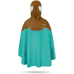 Normani, Herren, Velojacke, Regenponcho Sohra - 9201 (M, S), Braun, Türkis, S, M