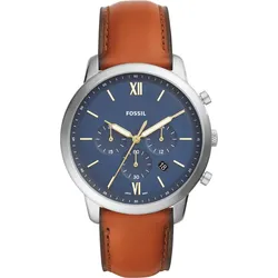 Fossil Quarz / Chronograph Na FS5453 - blau,braun - 44mm