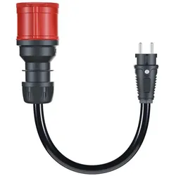 Go-E, Elektroauto Ladekabel, Adapterset für Gemini Flex (CEE 16, CEE32 rot, Typ F, 11 kW, 16 A)