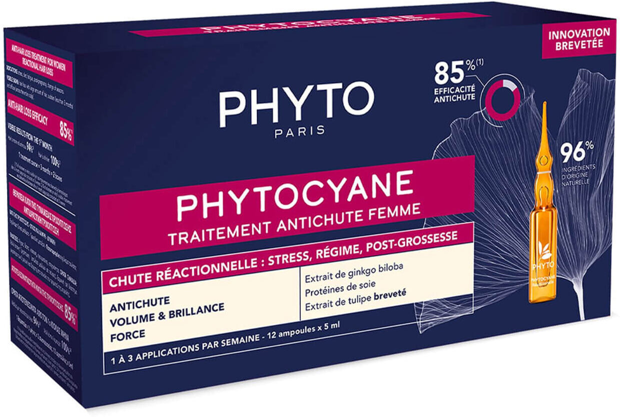 PHYTO Phytocyane Progressive Anti-Hair Loss Treatment for Women 12x5ml