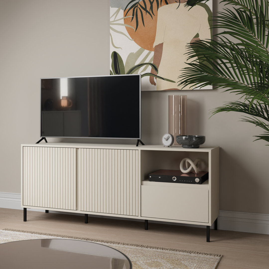 Mikado Living TV Stand Cashmere 65.4cm H x 157.8cm L x 40cm W