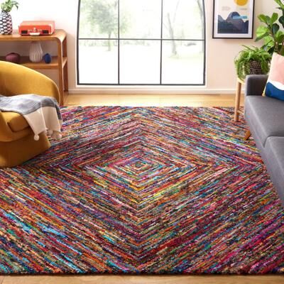 SAFAVIEH Handmade Nantucket Iemie Contemporary Cotton Rug