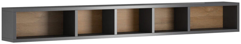 Arte-N Furniture Ltd Toledo Floating Shelf Grey/Oak San Remo 21cm H X 169cm W X 19cm D