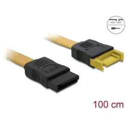 DELOCK SATA-Verl. SATA -> SATA St/Bu 1.00m gelb