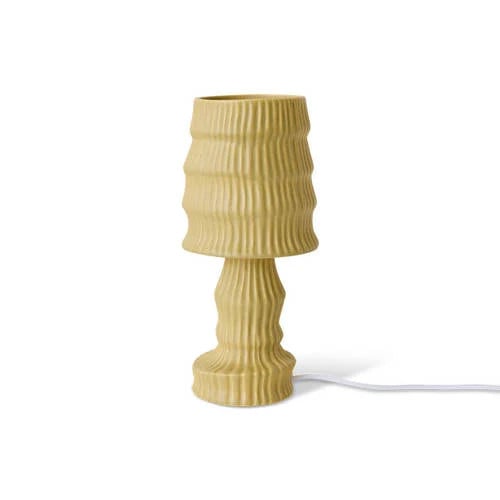 HKliving Ceramic tafellamp - ochre