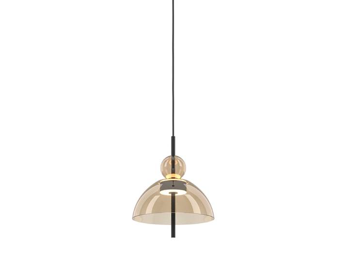 Runde LED Design Pendellampe „Bangkok“ Amber Maytoni