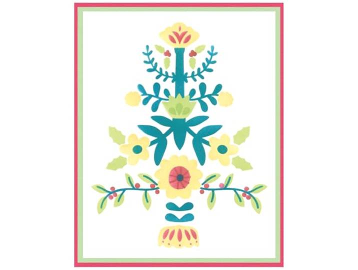 Sizzix A6 gelaagde sjablonen Folk Tree van Catherine Pooler