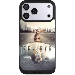 Nivocase Handyhülle für Apple iPhone 17 Pro Max Hülle NIVOpure Case Schwarz Motivation Tiere Tiger (Apple iPhone 17 Pro Max), Smartphone Hülle, Schwarz