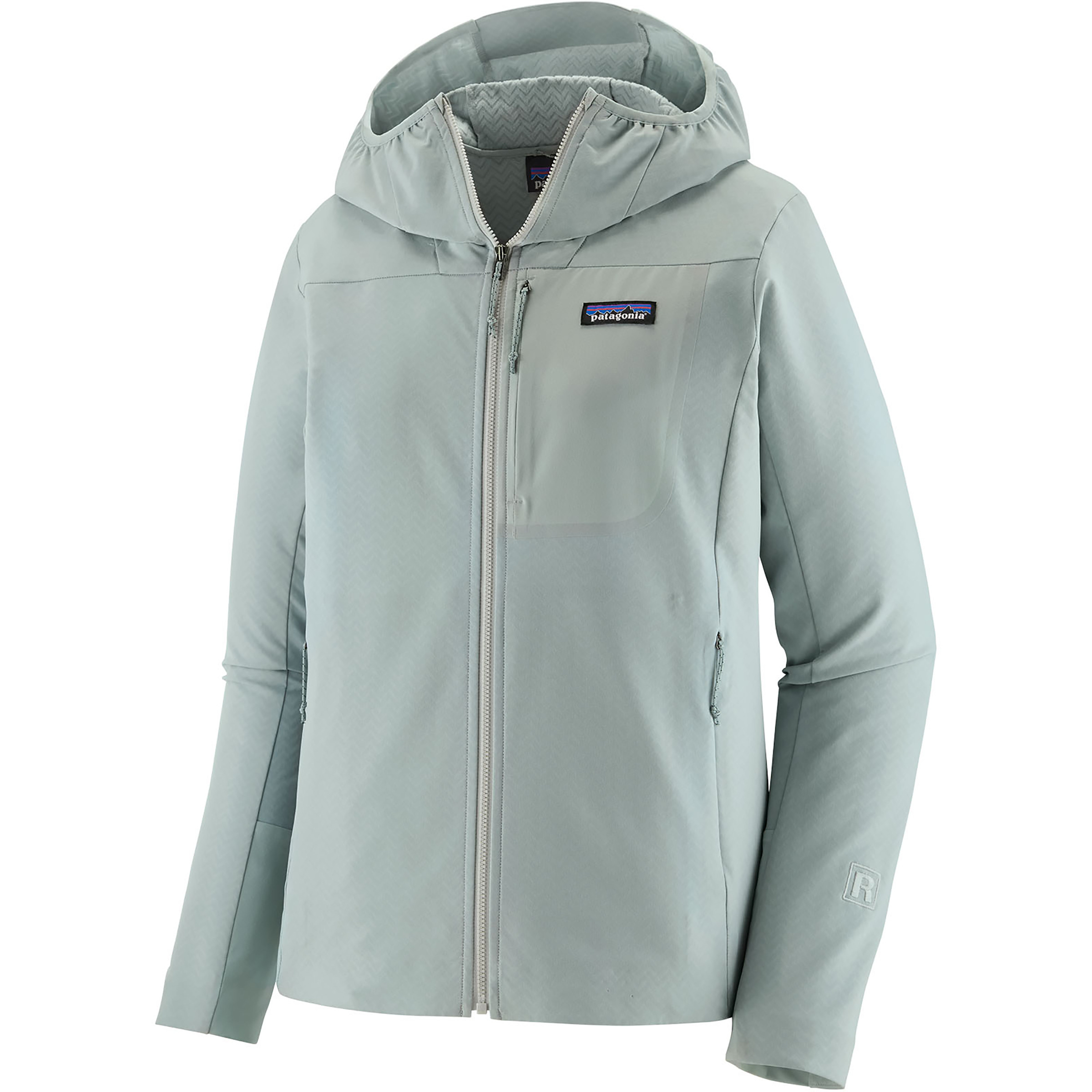 Patagonia R1 CrossStrata Damen Softshelljacke blau Größe XS Camping Windabweisend Wasserabweisend