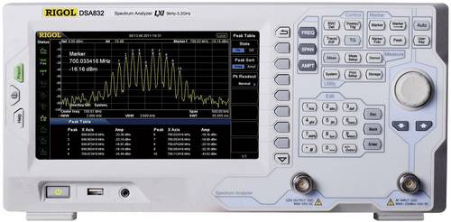 Rigol DSA832-TG Spektrum-Analysator Werksstandard (ohne Zertifikat) 3.2GHz Tracking Generator