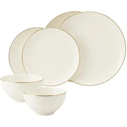 Seltmann, Geschirrset, Savona Goldlinie Basic-Set (6 Stk.)
