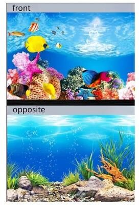 Uplift Treasures 3D Aquarium Background Sticker Double Sided Fish Tank Landscape Decoration model A 19.69 * 40.16 In