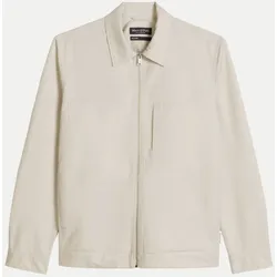Overshirt mit Reißverschluss Beige XXL