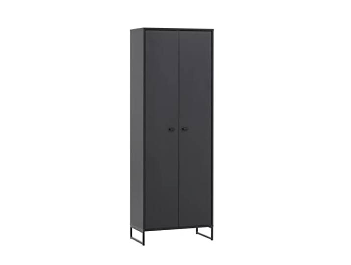 Schildmeyer Janne Meuble à Chaussures\, en Bois\, Noir Mat\, 60\,2 x 33 x 169\,7 cm