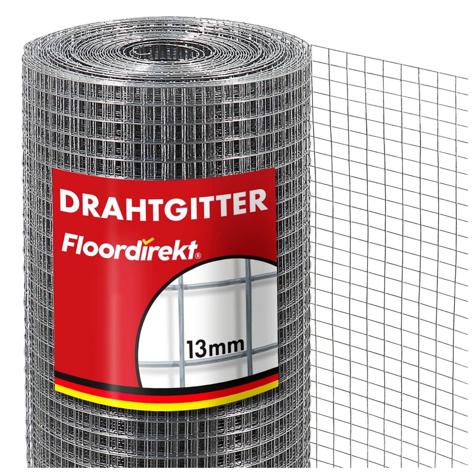 Floordirekt Volierendraht Verzinkter Drahtzaun 100 x 5 m