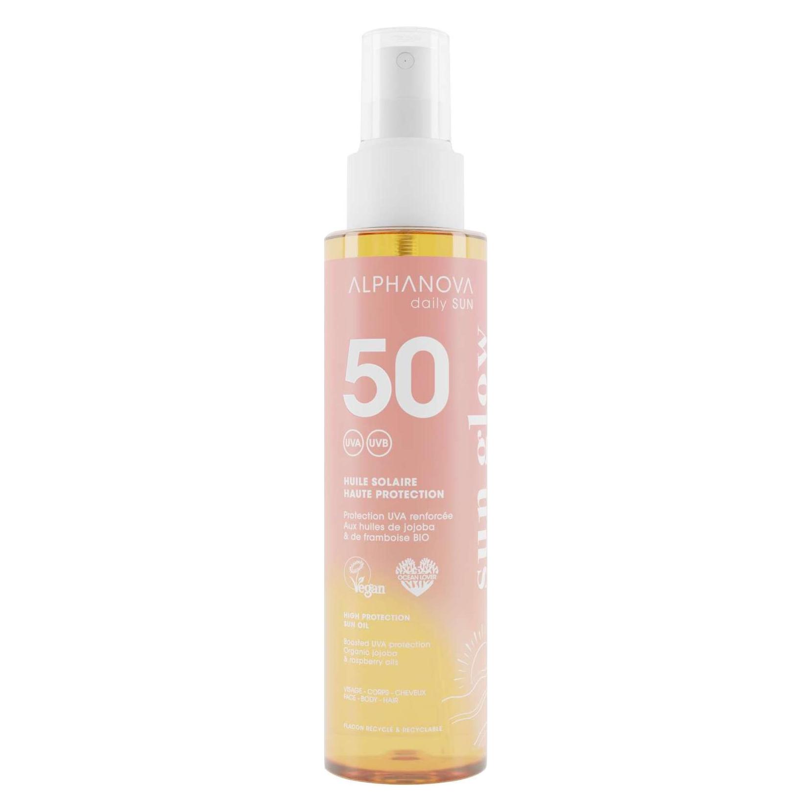 Alphanova daily SUN Sonnenöl sun GLOW LSF50 Fl 125 ml (SPF 50, 125 ml) (ASUNDS50H)