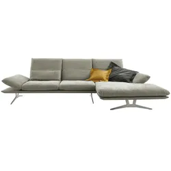 KOINOR Ecksofa aus Flachgewebe Francis ¦ grau ¦ Maße (cm): B: 314 H: 93 T: 159.0