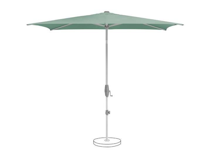 Suncomfort BY GLATZ Sonnenschirm Shell-Turn grün Polyester B 250 T 200 cm - Sonnenschirm